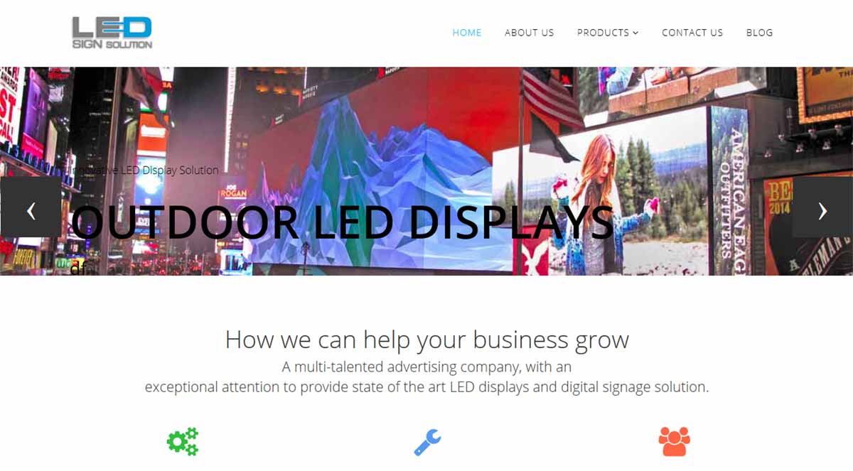 LED Sign Solutions new website